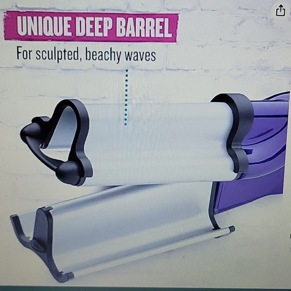 BedHead 2X Tourmaline ceramic Massive Shine Wave Artist deep waver Purple New